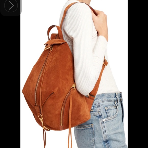 rebecca minkoff suede backpack
